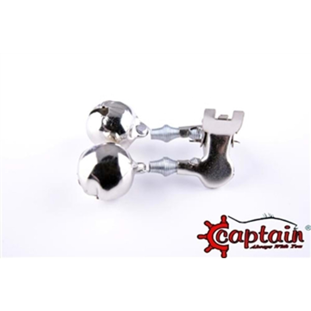 Captain Olta Zili Metal Kıskaçlı 18mm Kamış Zili Çiftli pakette 2 adet