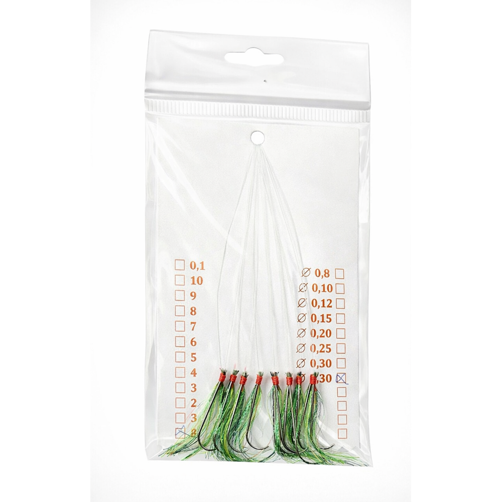 Apachi Palamut ve Uskumru Floş Çapari 10 Lu , İğne No : 2