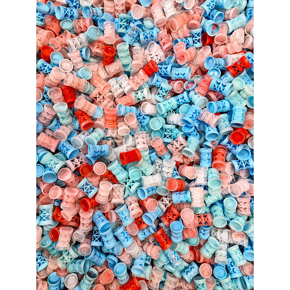 X-Wad PLASTİK BİOR TAPA 27 mm 30-32 gr TAPASI 100 Adet Renkli