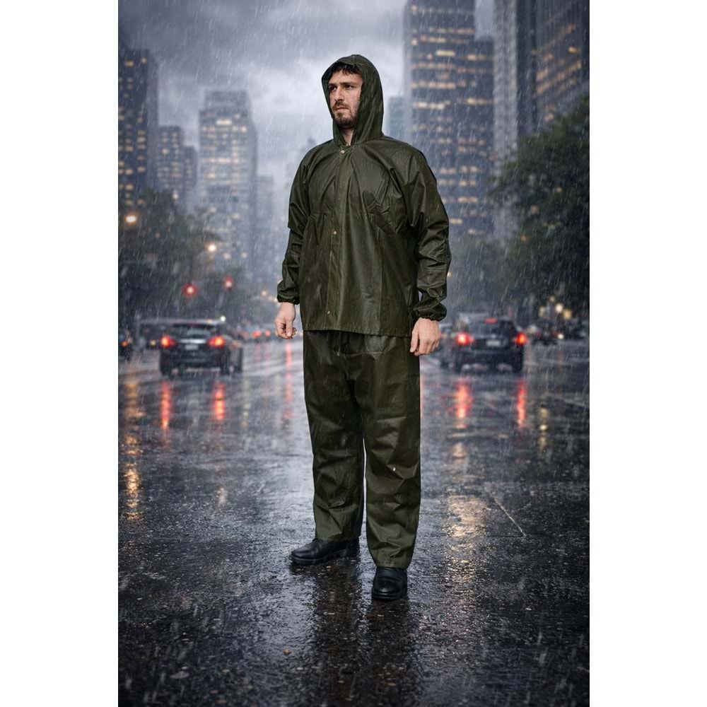 KaptanAV BALIKÇI TAKIM YAĞMURLUK FERMUARLI 45 mikron