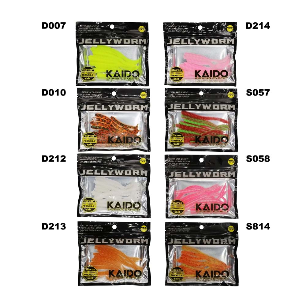 Kaido Jellyworm Jw95 S057 Green+Orange