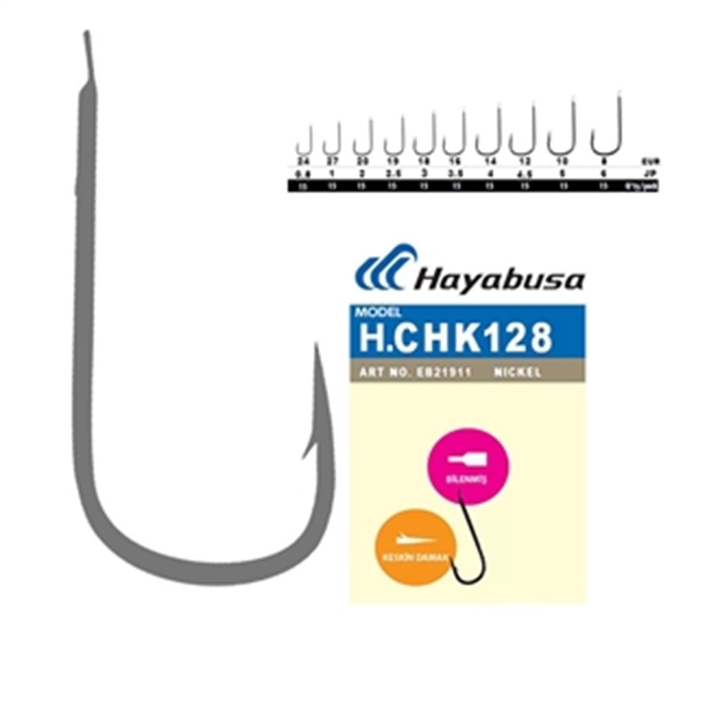 HAYABUSA HCHK 128 NICKEL İĞNE 15 Lİ N0:8