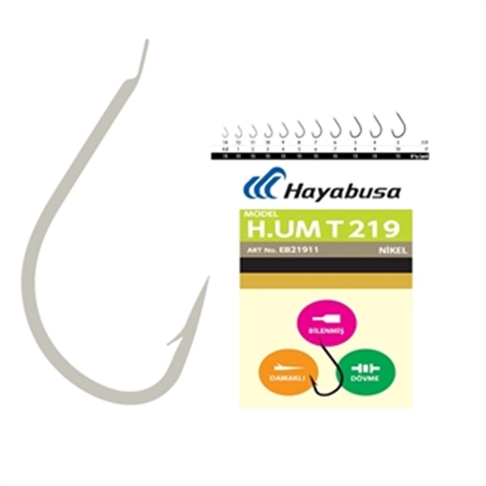 HAYABUSA HUMT 219 NICKEL İĞNE 15 Lİ N0: 6