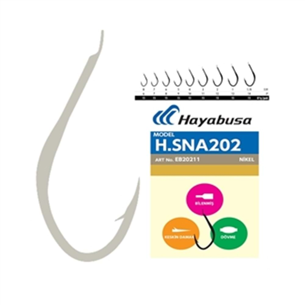 HAYABUSA HSNA 202 NICKEL İĞNE 15 Lİ N0: 1/0