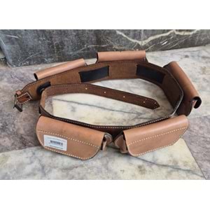 KaptanAV Deri Fişeklik Kapaklı Cantalı