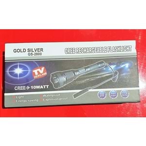 Gold Silver GS-2800 Tüfek Lambası Çift Pilli