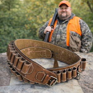 KaptanAV Deri Fişeklik Battal Boy Uzunluk Kemer Dahil 130 cm