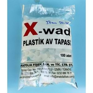 X-Wad PLASTİK POWER TAPA 43 mm 24-26 gr TAPASI