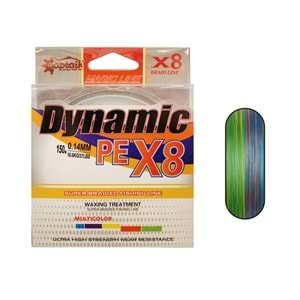 Captain Dynamic Soft PE 8 Örgü İp Misina 150mt Multi Color