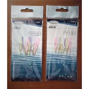 FLADEN ÇAPARİ SABIKI RIG BONCUKLU MULTİ RENK 6 İGNE,İGNE NO: 8