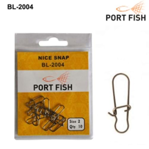 PORT FISH BL-2004 NICE SNAP KLIPS NO=2/0