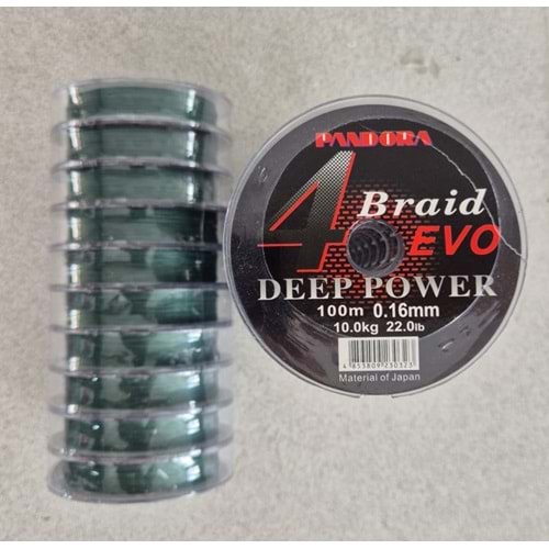 Pandora Braid Evo Deep Power İp Misina 100 m