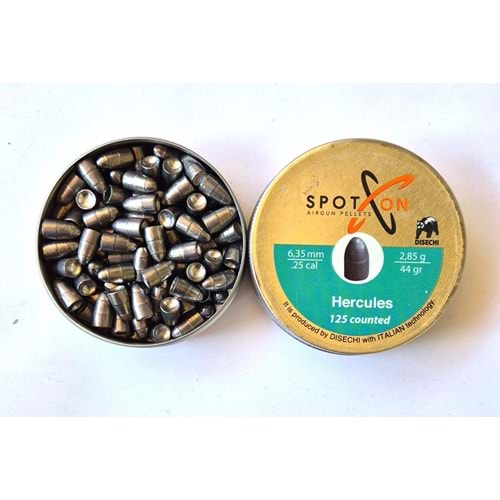 SpotOn 6,35mm Hercules Solid Havalı Tüfek Saçması (44 Grain/2,85 gr)