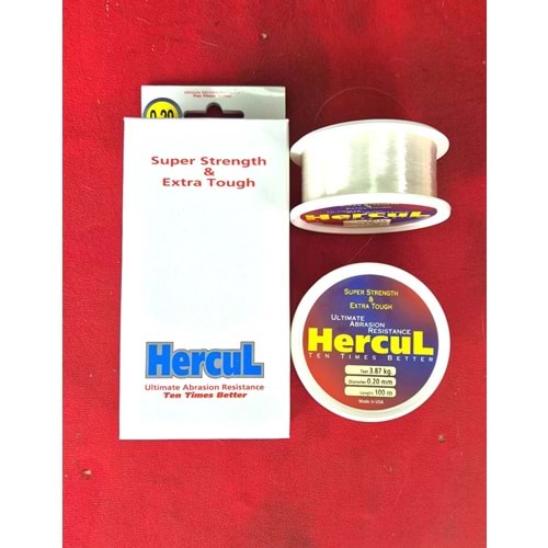Hercul 100 metre Makara Misina Beyaz 0,20 mm