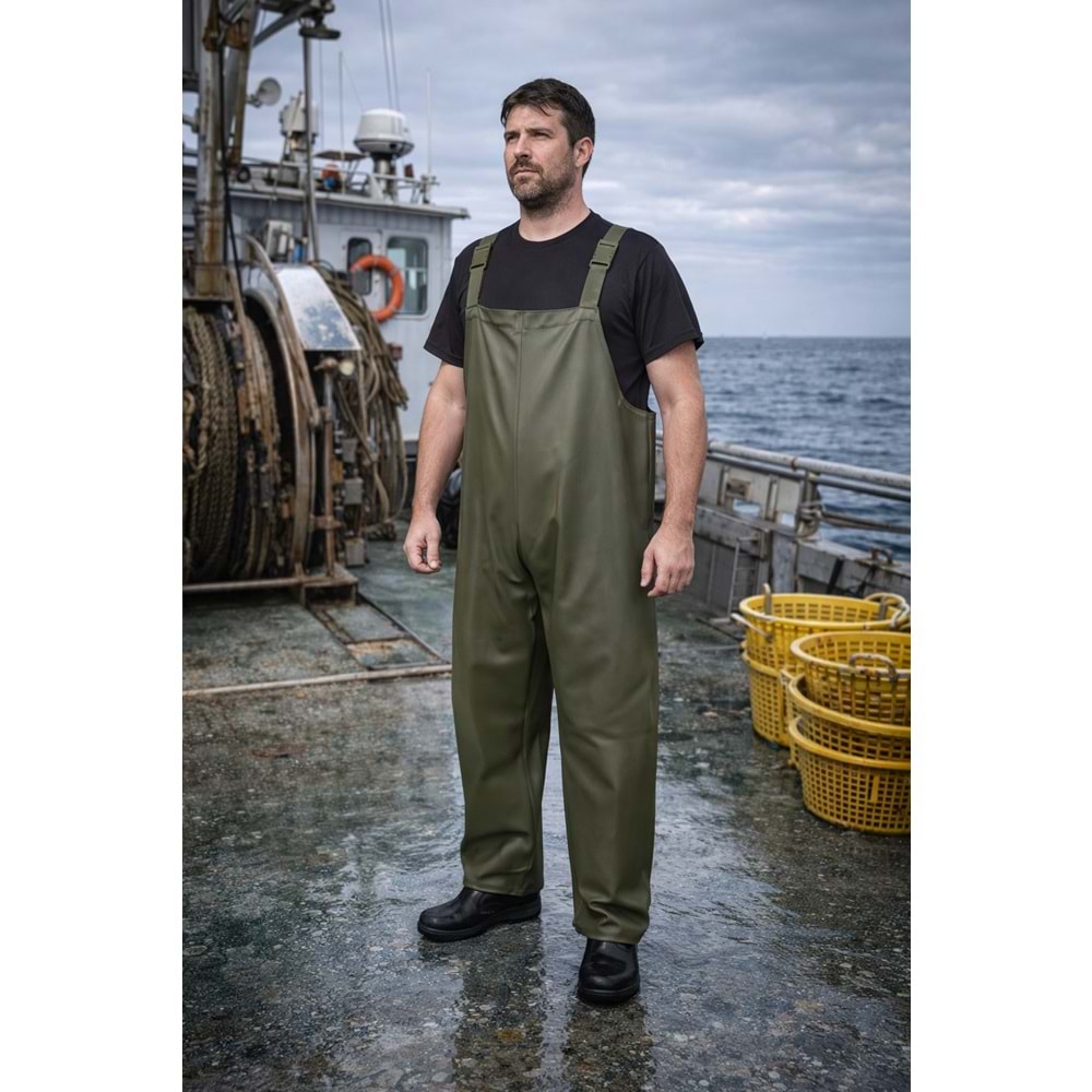 KaptanAV BALIKÇI YAĞMURLUK BAHÇIVAN PANTALON 45 mikron