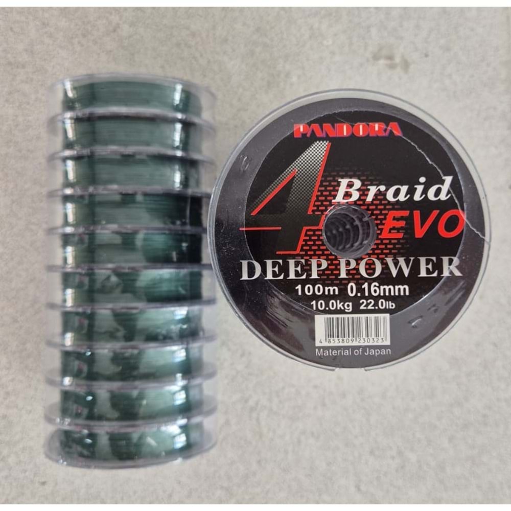 Pandora Braid Evo Deep Power İp Misina 100 m