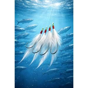 FLADEN ÇAPARİ GHOST DEEP SEA RIG FOR HERRING 6 İGNE NO : 8